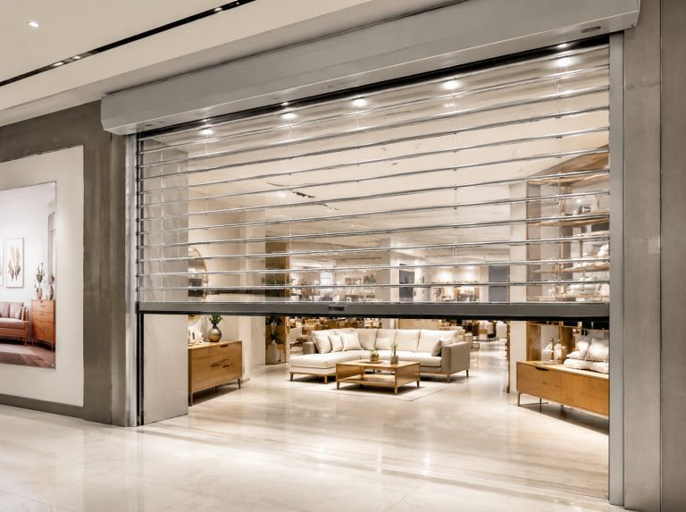 巴彦淖尔定制铝合金水晶卷帘门
